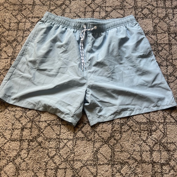 NEVER WORN SHEIN Men's Light Blue Swim Shorts - Picture 1 of 3